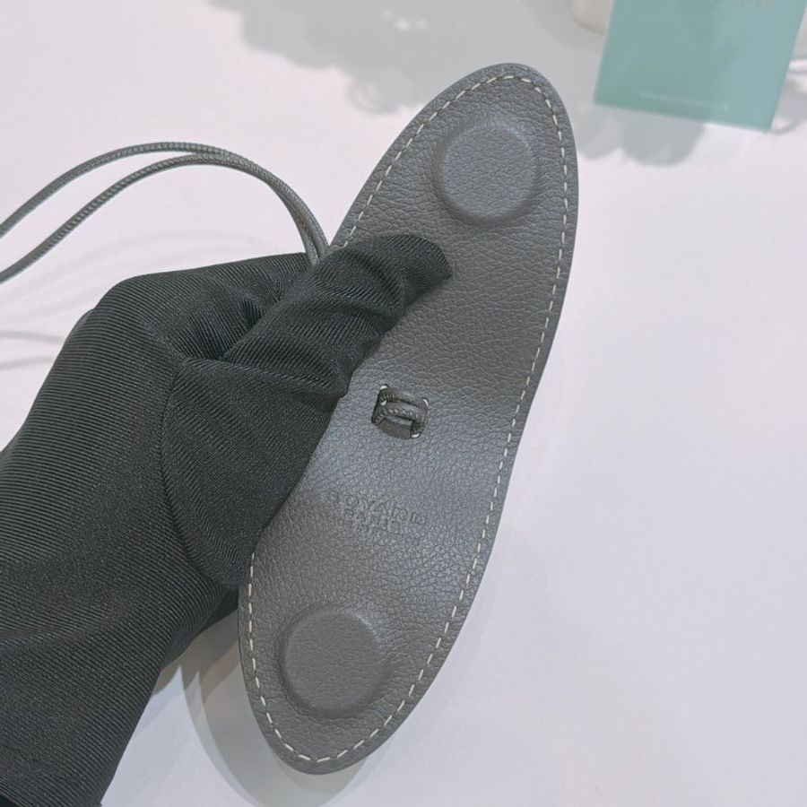 TW4941 Goyard 戈雅 皮革吊飾 Croc Universel Charm Grey-5