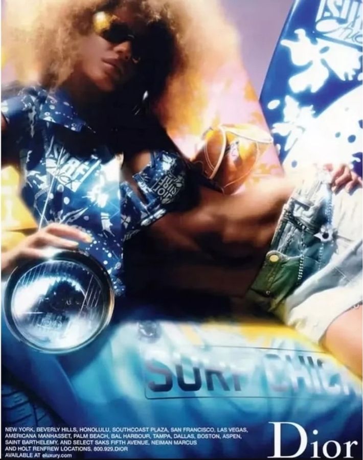 【Dior × John Galliano時期Surf Resort度假系列披肩 收藏級稀有單品 9 成新】-2