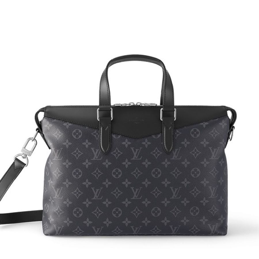 路易威登/Louis Vuitton 手提黑花公文包-0