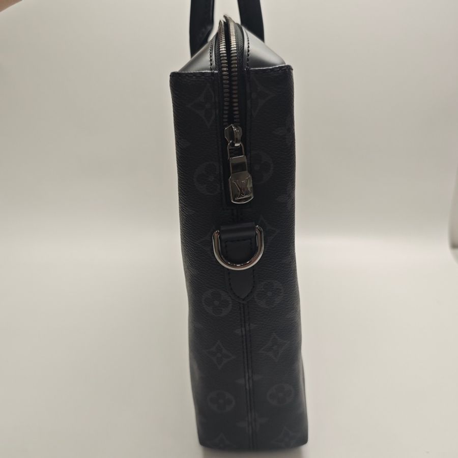 路易威登/Louis Vuitton 手提黑花公文包-3