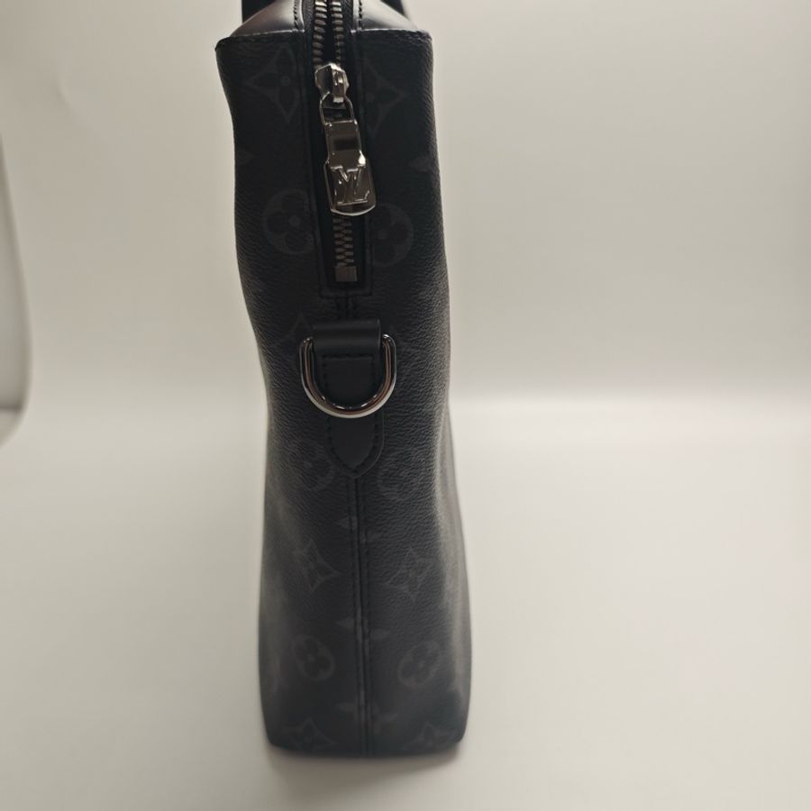 路易威登/Louis Vuitton 手提黑花公文包-4