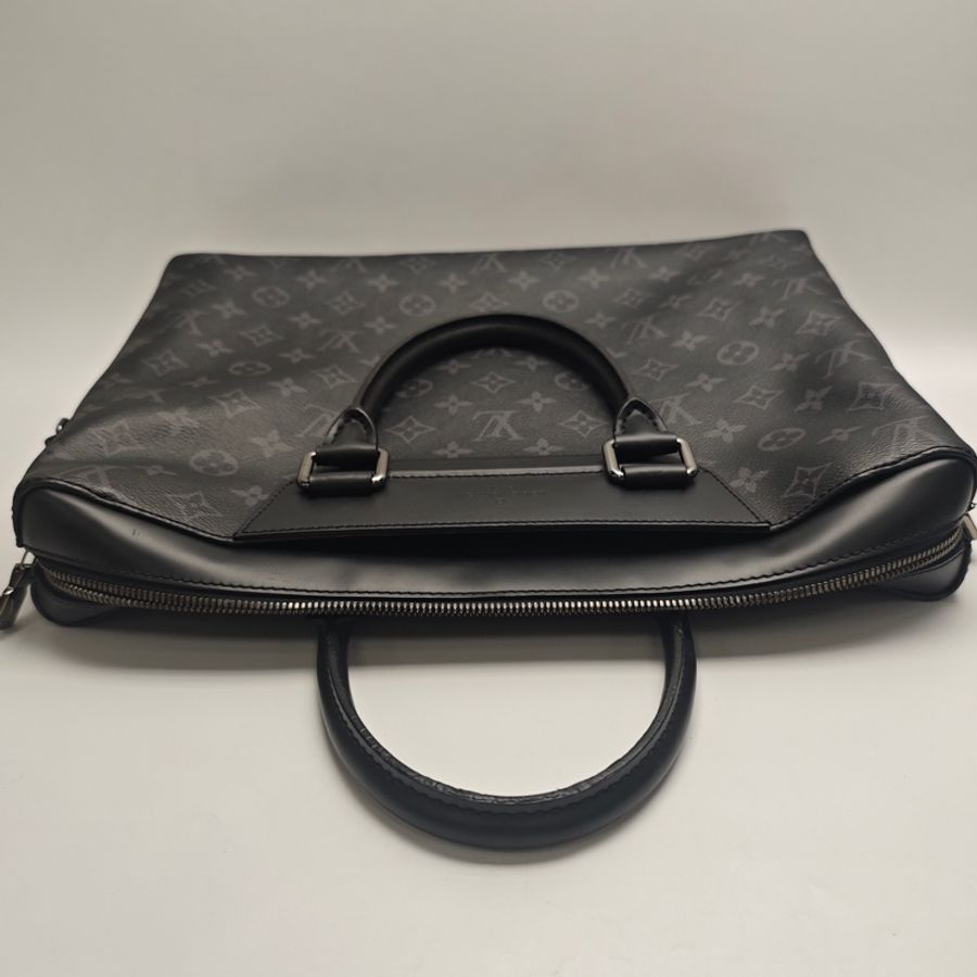 路易威登/Louis Vuitton 手提黑花公文包-5