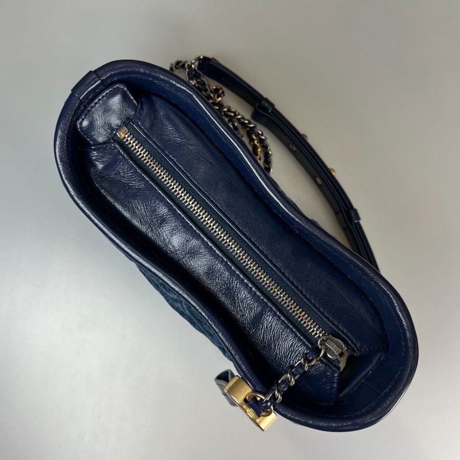 CHANEL 流浪包小號 牛仔藍 AS0865/保卡款29開-5
