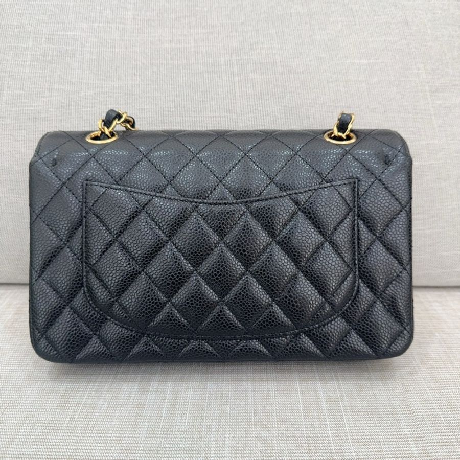 JK國際二手精品✨Chanel cf23黑金荔枝 芯片款-4