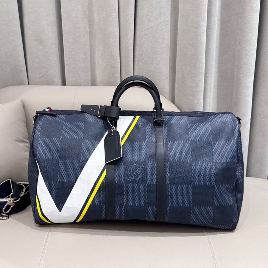 Louis Vuitton 路易威登keepall55美洲杯限量旅行袋 配件:肩帶掛牌-0