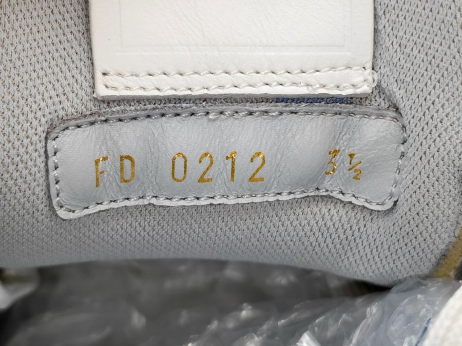 95新 LOUIS VUITTON Trainer 牛皮 白水泥 低幫 時尚板鞋 男女同款 白色 37.5碼-5
