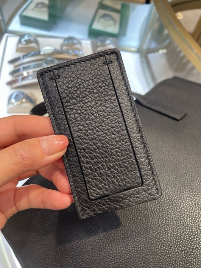 普拉達/Prada 品牌壓印 黑色荔枝紋全皮手提托特包 單肩斜挎包 尺寸:36*12*36 cm-19