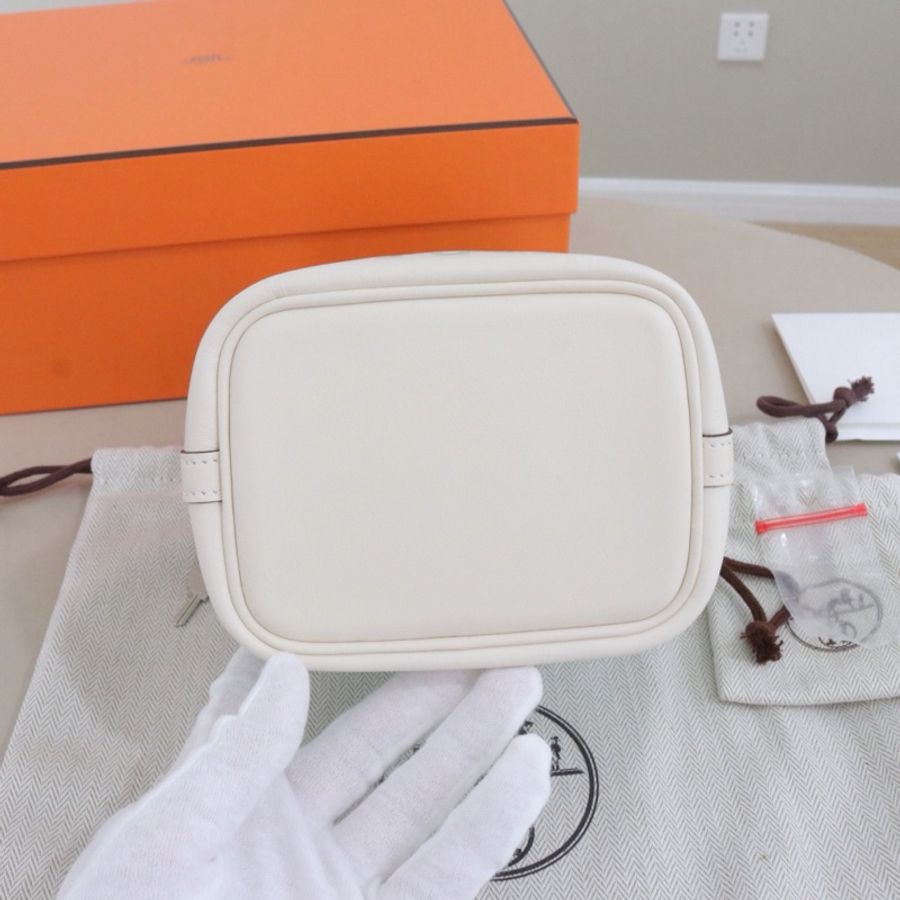 Hermès 愛馬仕 Micro Picotin Lock 14 銀扣菜籃子,U刻 尺寸12.5*10.5*12.5,配件盒子防塵袋吊牌鎖鑰匙-3