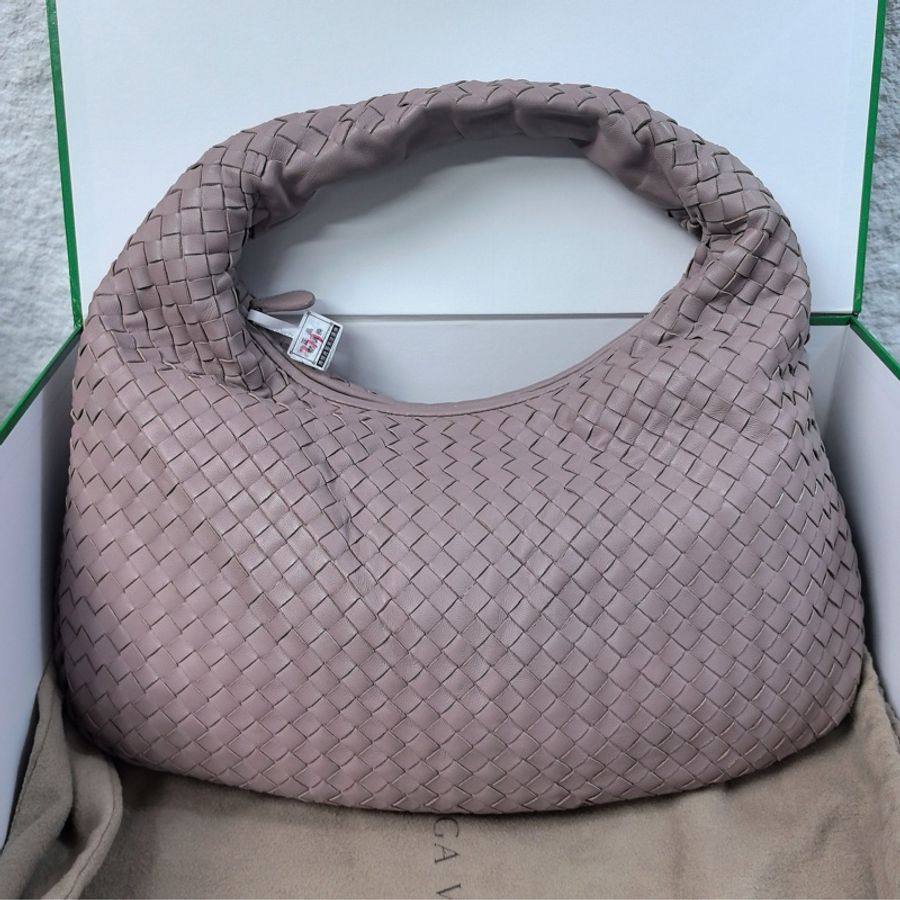 Bottega Veneta 葆蝶家 藕粉色和尚小號-0