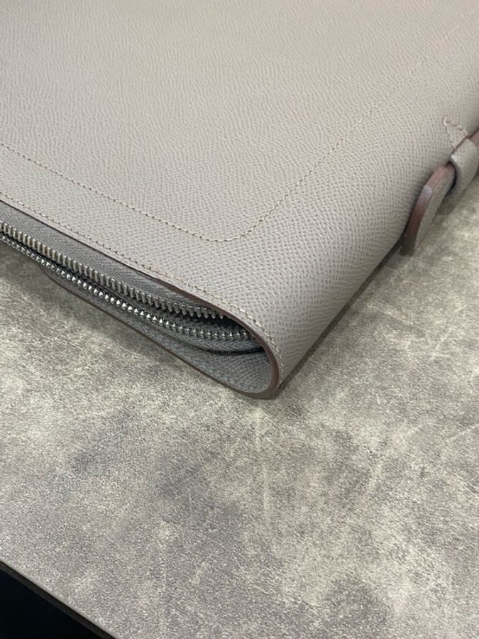 愛馬仕 Hermes 灰色公文包 C刻 尺寸:長37.5寬2高27-10