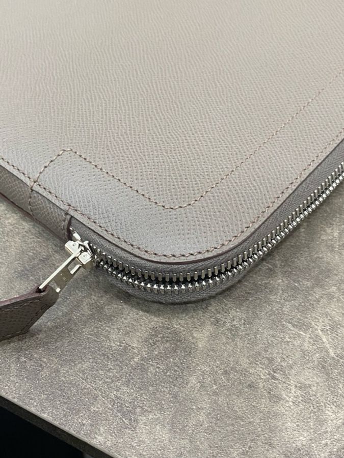 愛馬仕 Hermes 灰色公文包 C刻 尺寸:長37.5寬2高27-11