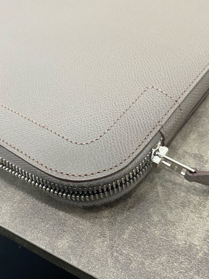 愛馬仕 Hermes 灰色公文包 C刻 尺寸:長37.5寬2高27-12