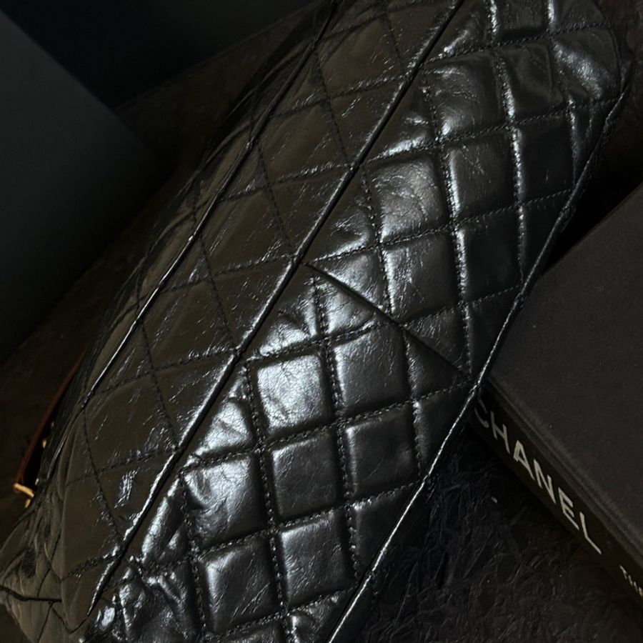 Chanel • 經典黑金孟買紅手柄鏈條包-13