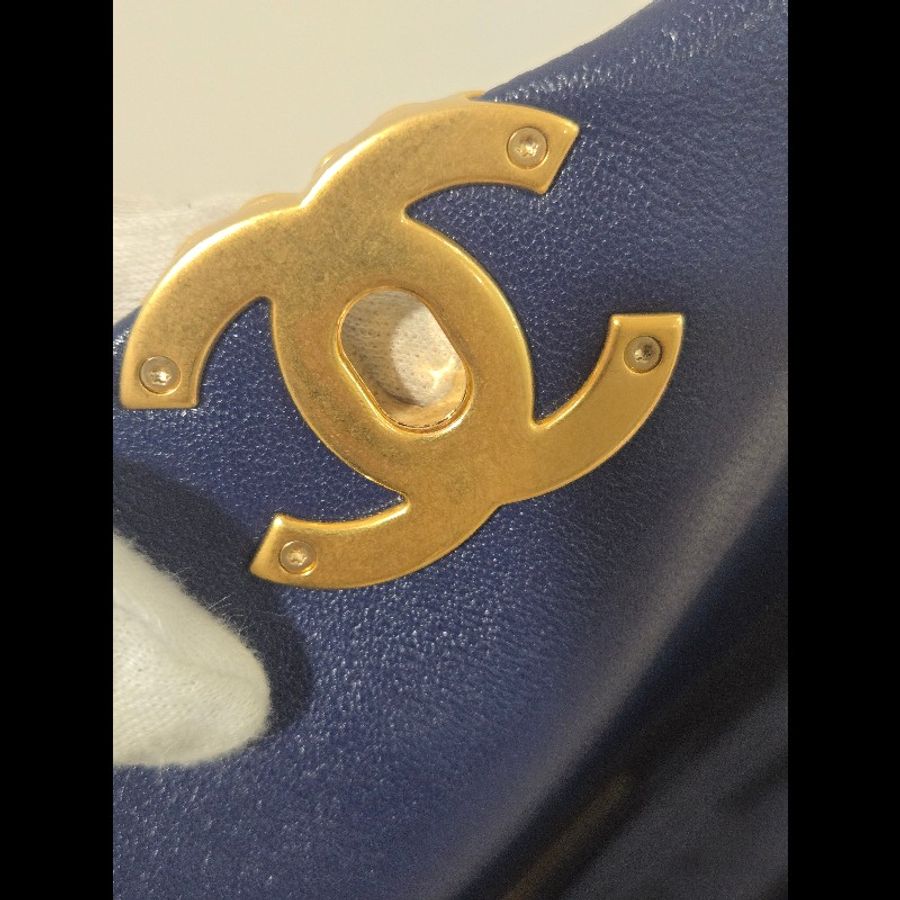 香奈兒 Chanel 19 26cm 深海藍三色鍊包 💙-33