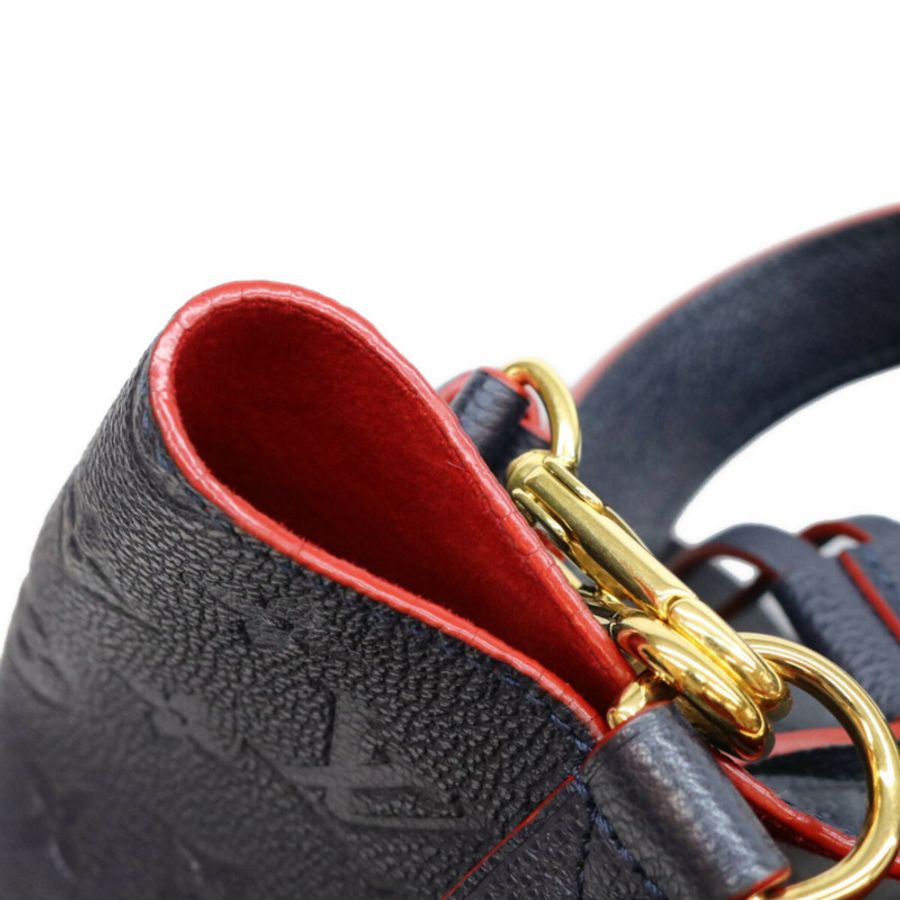 路易威登 M45306 Empreinte Marine Rouge Neo Noe MM 女士單肩包,海軍藍,金色五金-10
