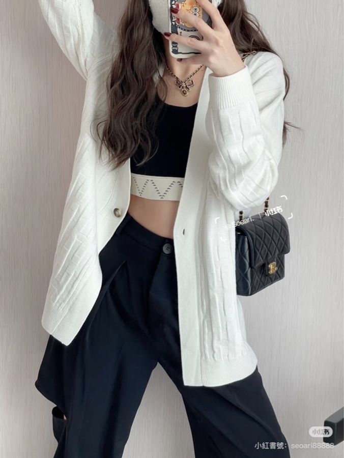 香奈兒Chanel 22k 山羊皮 復古方胖子黑金-1