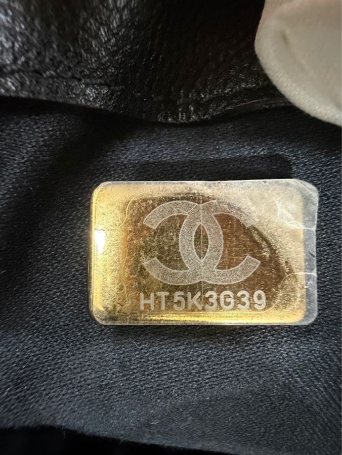Chanel香奈兒25bag荔枝牛皮中號黑金-32