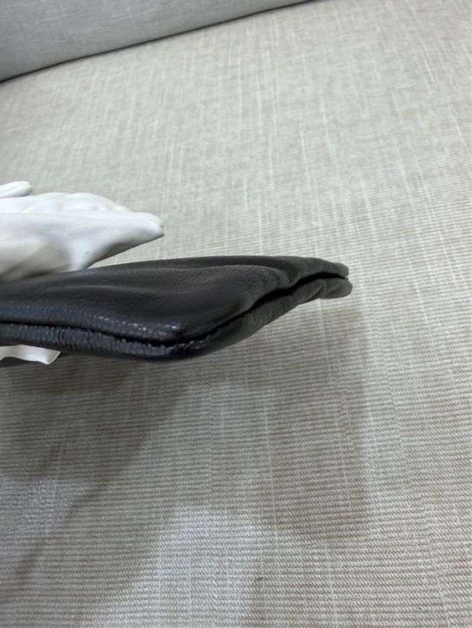 Chanel香奈兒25bag荔枝牛皮中號黑金-37