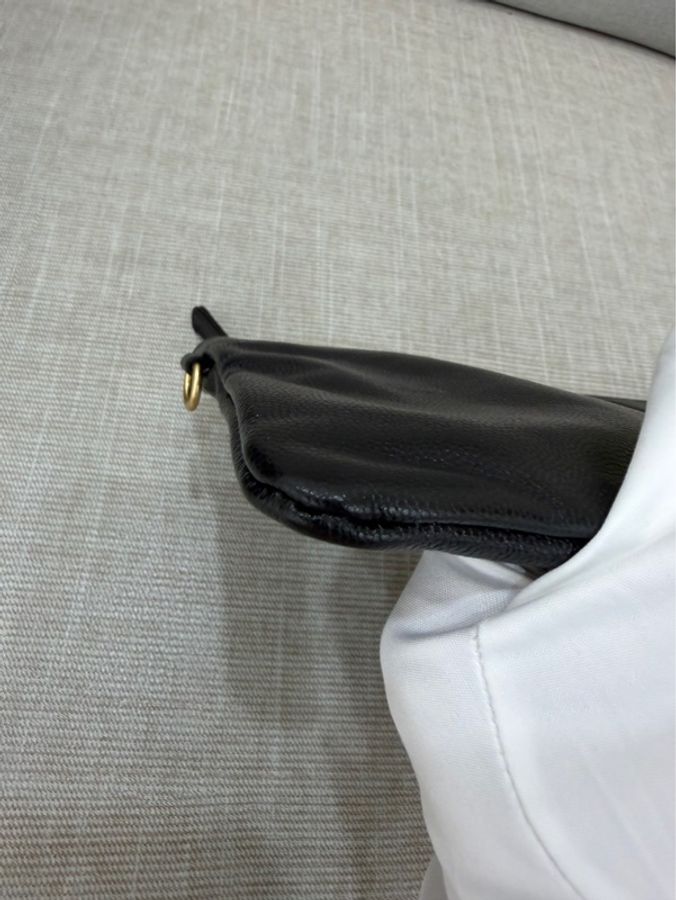 Chanel香奈兒25bag荔枝牛皮中號黑金-38