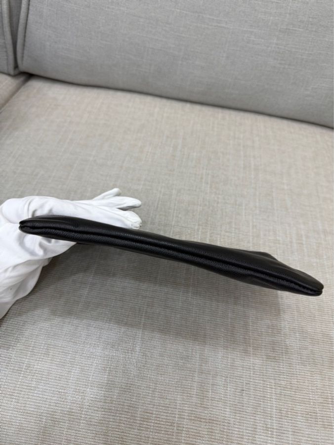 Chanel香奈兒25bag荔枝牛皮中號黑金-39