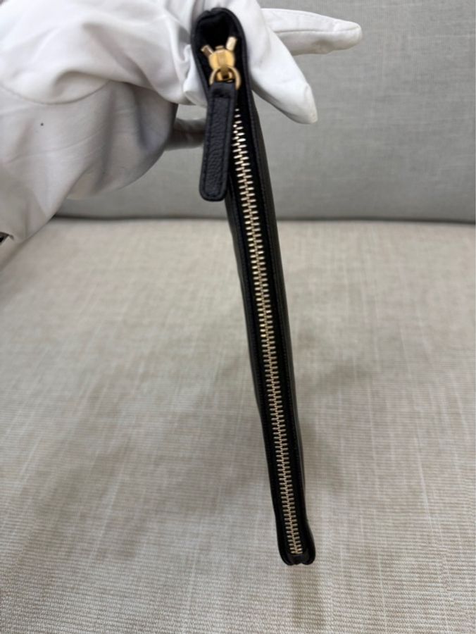 Chanel香奈兒25bag荔枝牛皮中號黑金-40