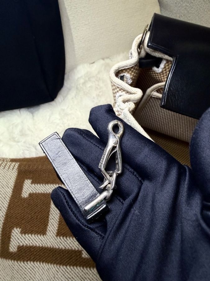 Hermes/ Herbag 31/ 米黑編織-25