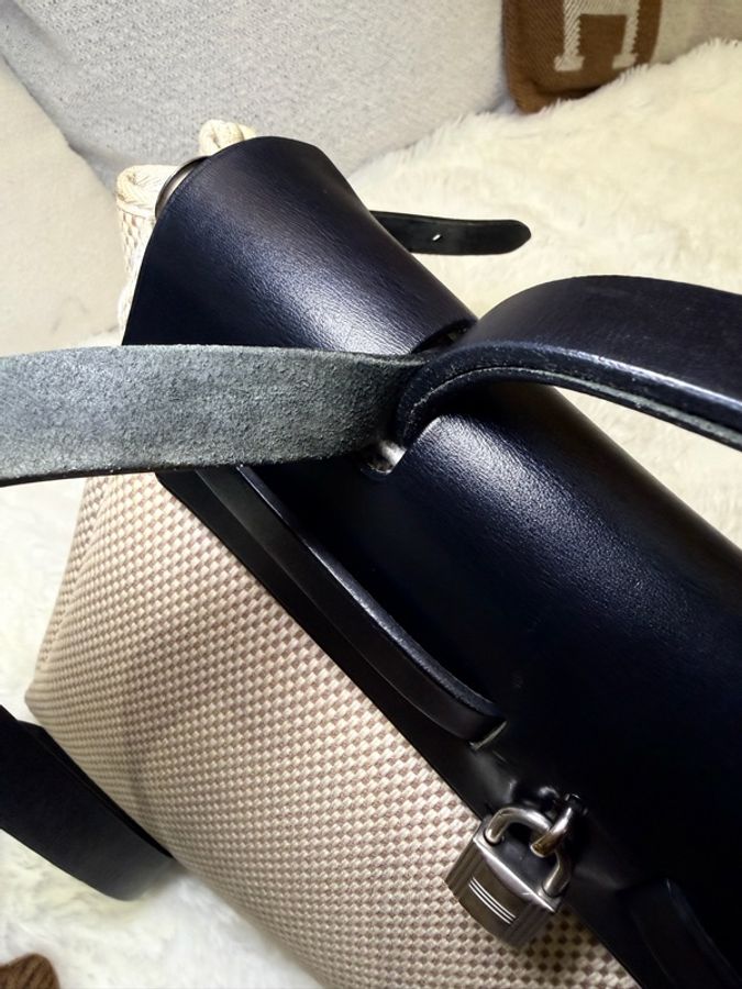 Hermes/ Herbag 31/ 米黑編織-38