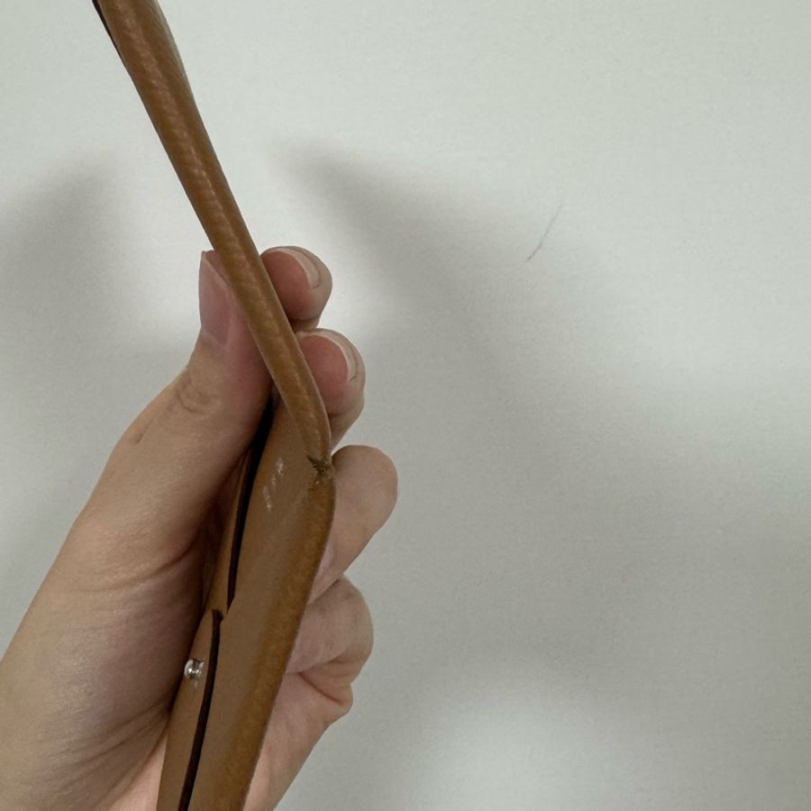 9成新 Hermès Calvi 卡夾 金棕 Gold Epsom 牛皮 銀釦|經典百搭色-9