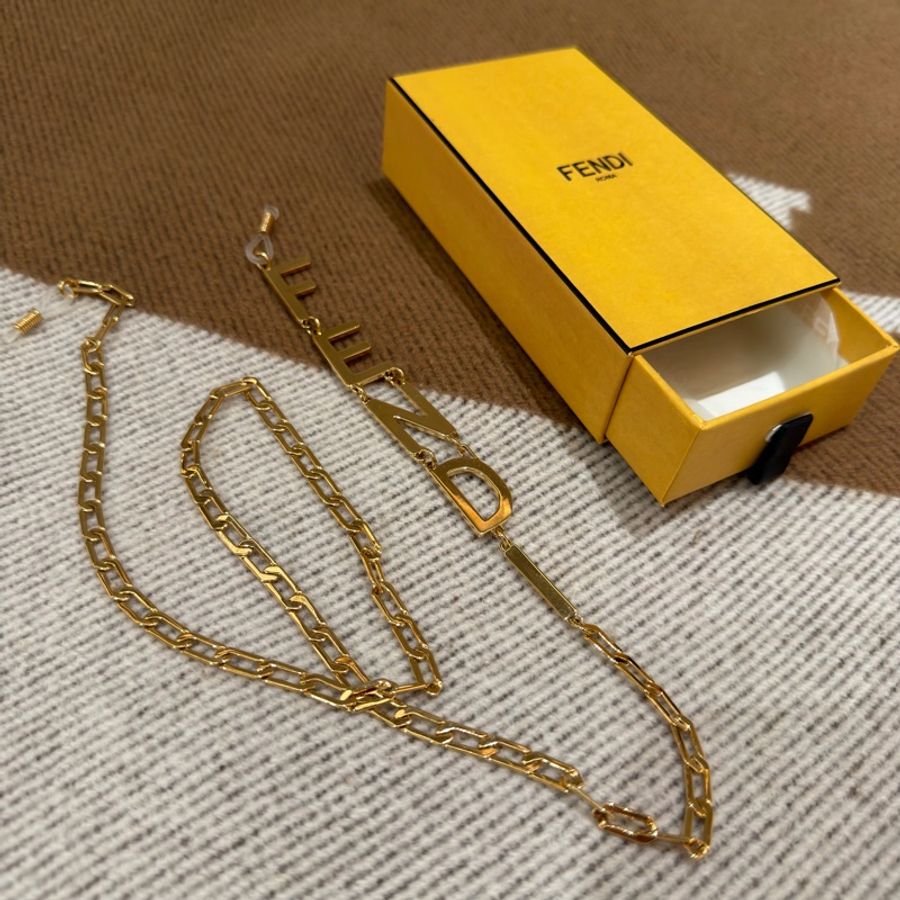 Fendi/ 金屬眼鏡掛鏈-0