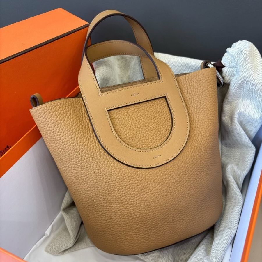 閒置新 愛馬仕Hermes 豬鼻子In the loop菜籃子-1