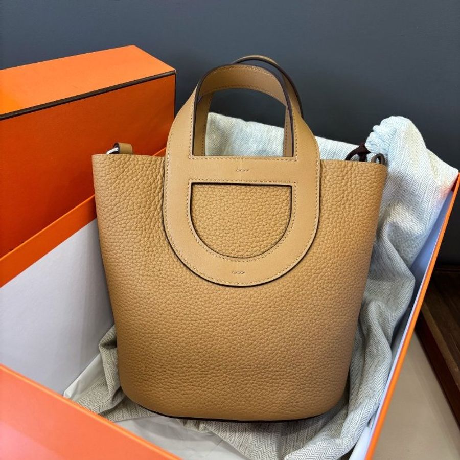 閒置新 愛馬仕Hermes 豬鼻子In the loop菜籃子-5