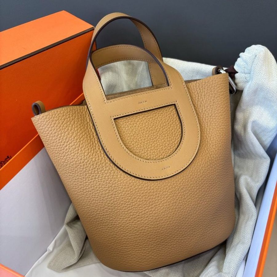 閒置新 愛馬仕Hermes 豬鼻子In the loop菜籃子-6