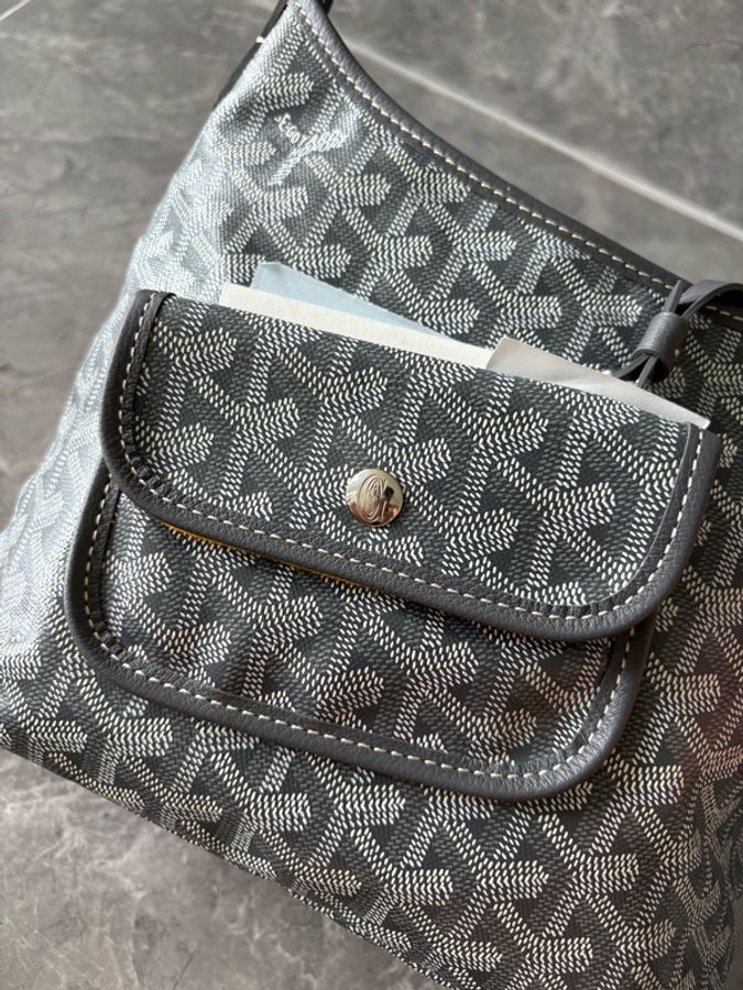 戈雅Goyard mini 迷你hobo 灰色-3