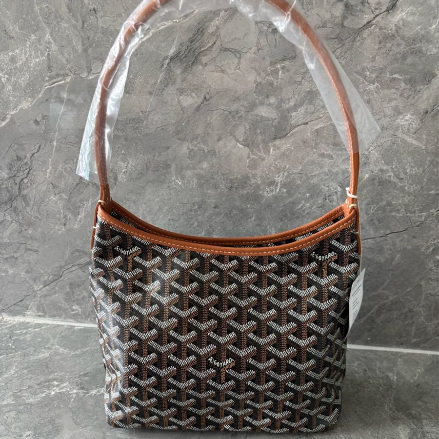 戈雅Goyard mini 迷你hobo 黑棕色-0