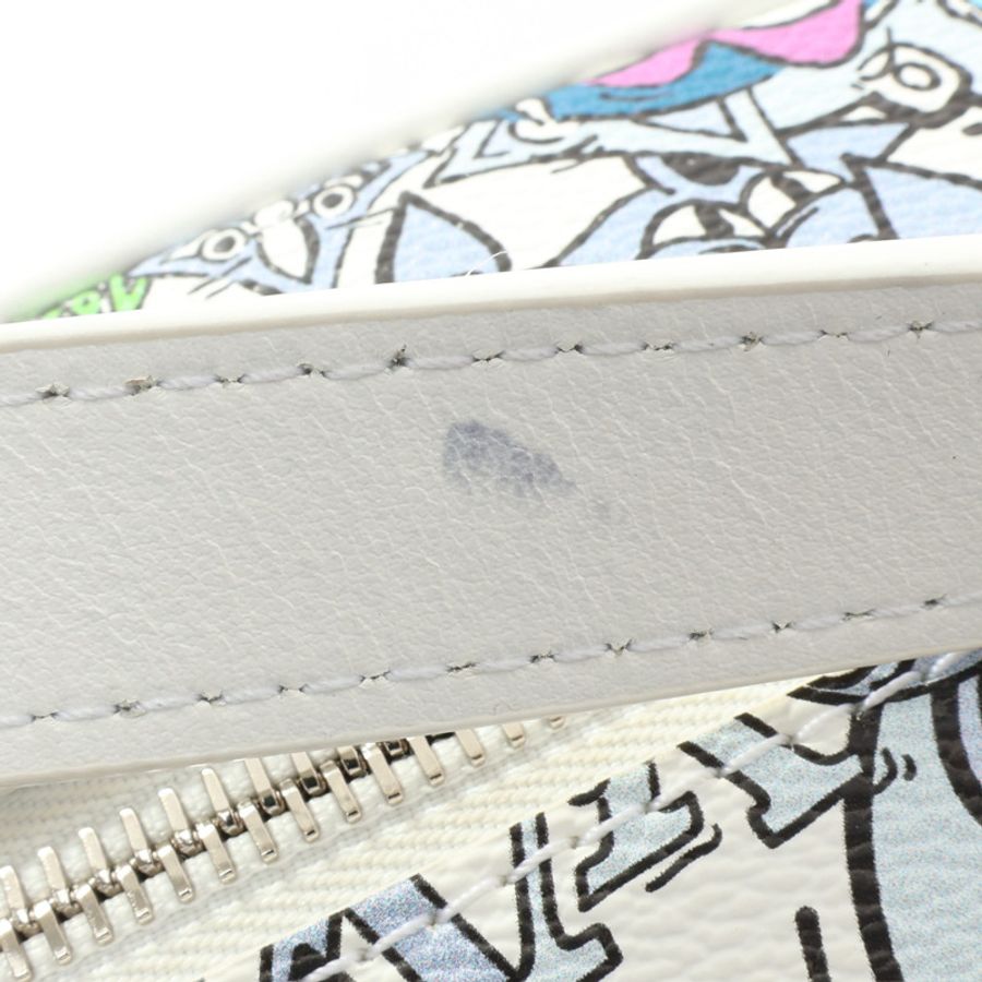 LOUIS VUITTON LV 路易威登 Mini Soft Trunk Comics 肩背包 白色帆布 M82008 M82008-7