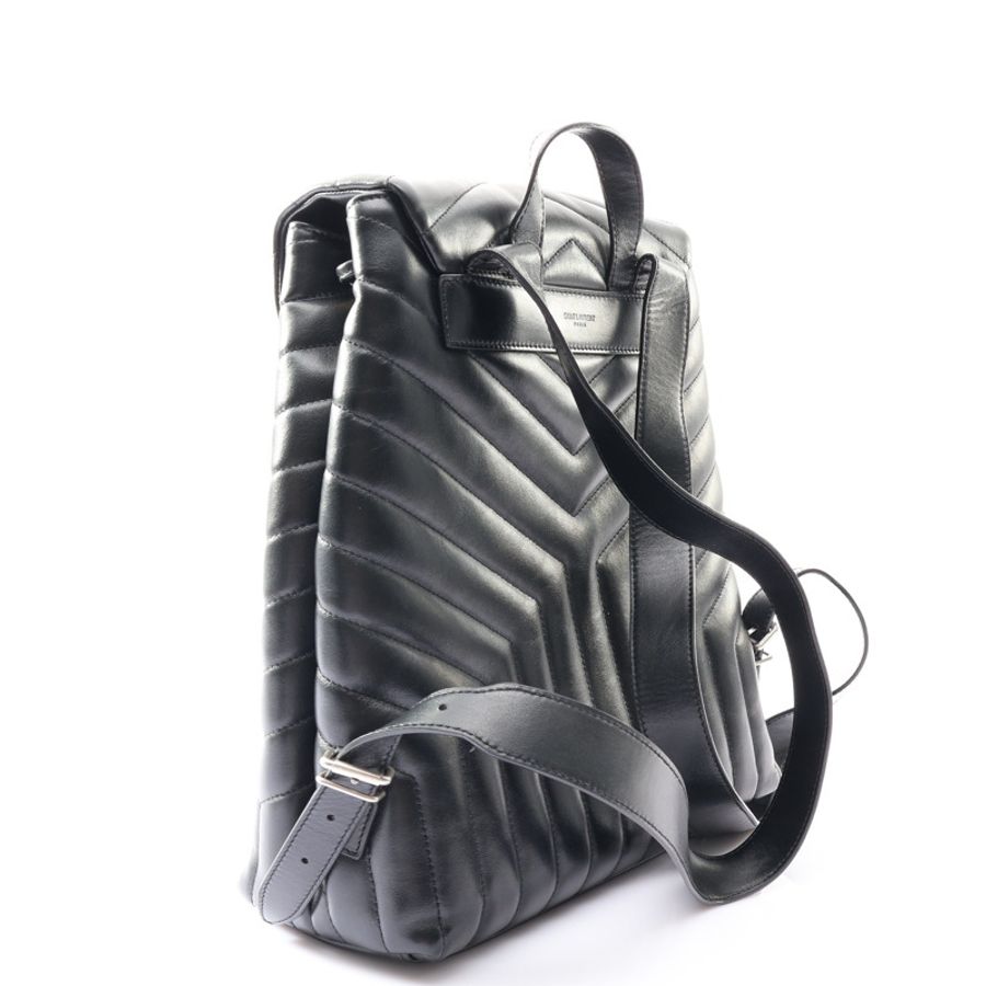 SAINT LAURENT YSL 聖羅蘭 Loulou Backpack 後背包 黑色 牛皮 487219 487219-1