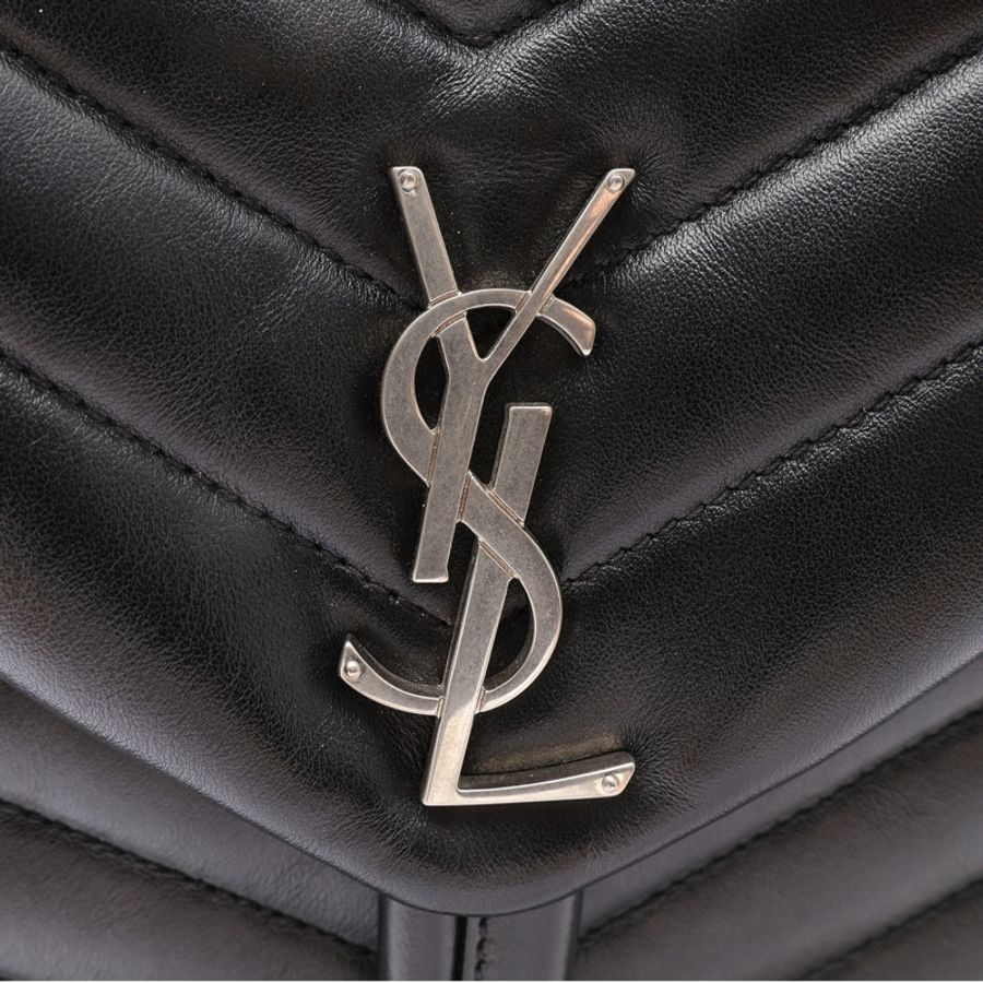SAINT LAURENT YSL 聖羅蘭 Loulou Backpack 後背包 黑色 牛皮 487219 487219-3