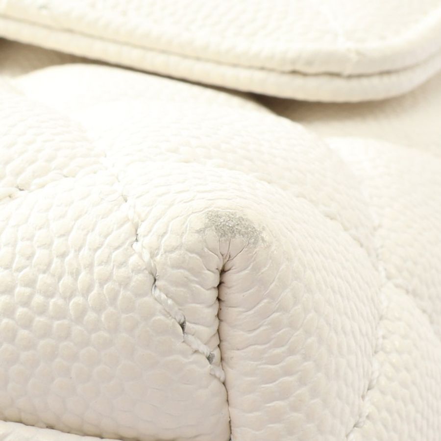 CHANEL 香奈兒 Coco Handle 兩用包 白色 牛皮 A92990 金扣 A92990-10