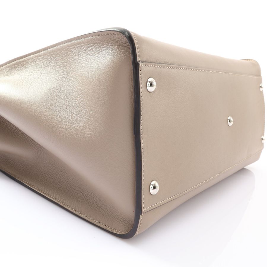FENDI 芬迪 Peekaboo 兩用包 灰色 牛皮 8BN210-9