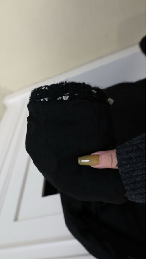 Chanel 02年秋冬秀款黑白雪花两口袋上衣外套-7
