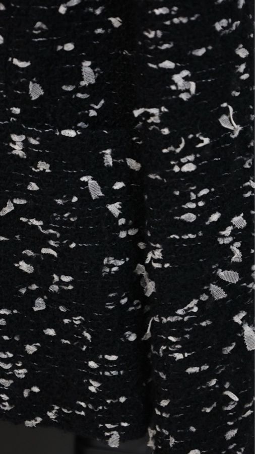 Chanel 02年秋冬秀款黑白雪花两口袋上衣外套-11