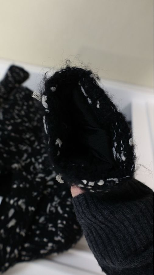 Chanel 02年秋冬秀款黑白雪花两口袋上衣外套-14