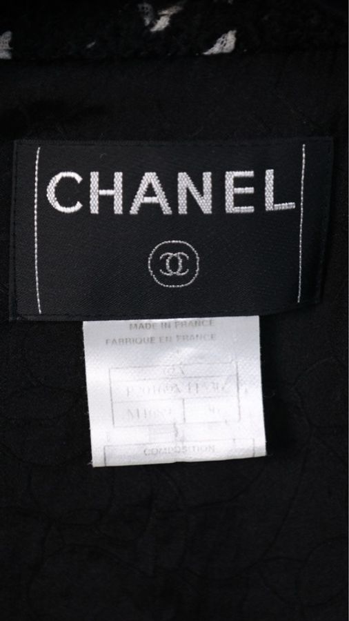 Chanel 02年秋冬秀款黑白雪花两口袋上衣外套-22