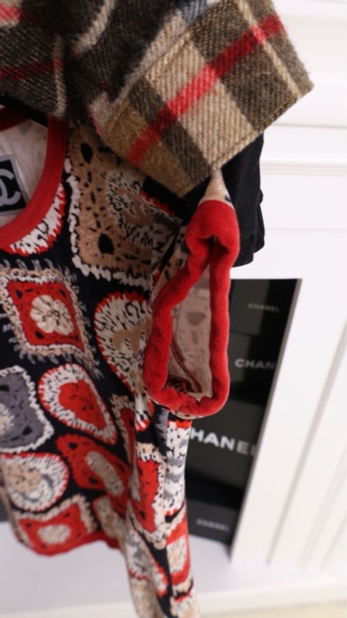 Chanel 09年春夏运动系列毛巾材质红色cc圆领短袖-10