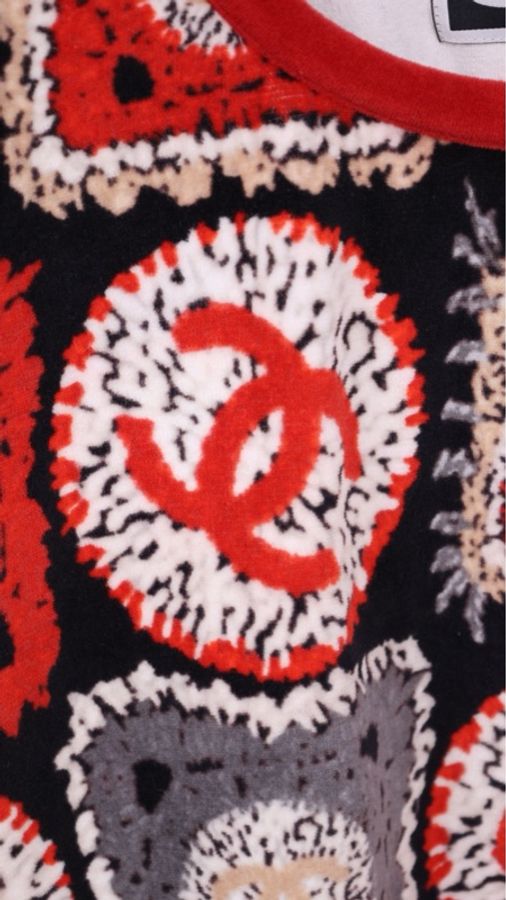 Chanel 09年春夏运动系列毛巾材质红色cc圆领短袖-14