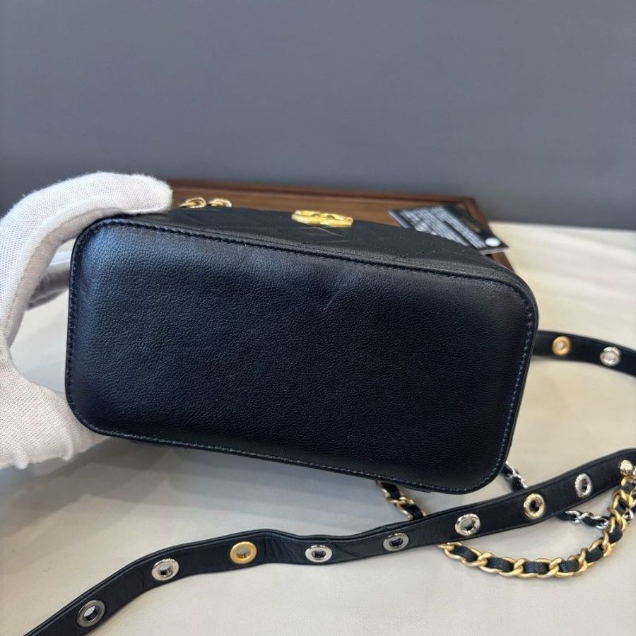 香奈兒/Chanel 黑金長盒子化粧包-6