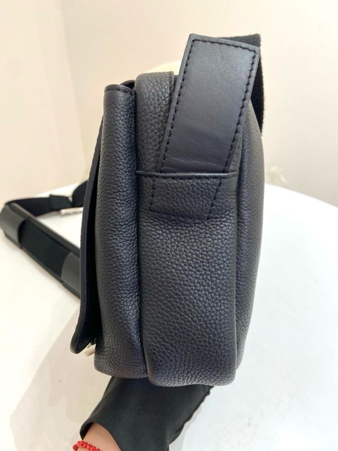 Loewe羅意威military黑色郵差斜挎包-3
