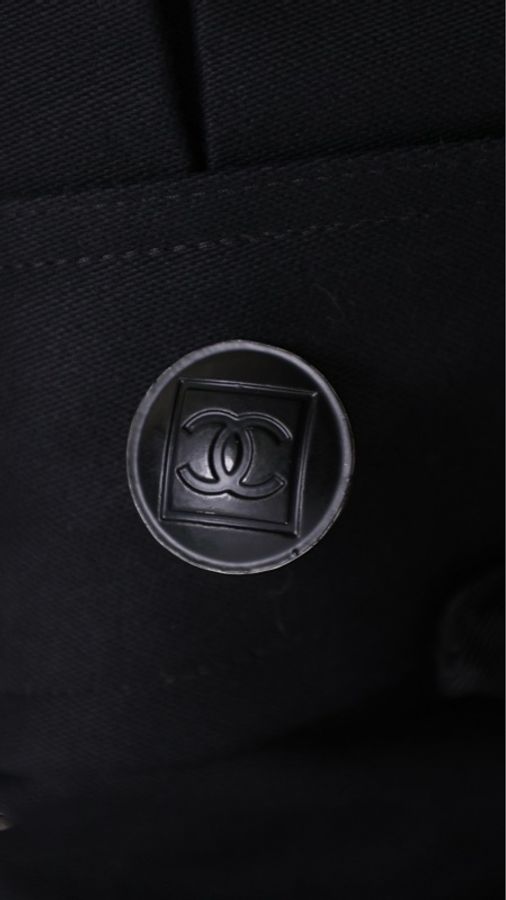 Chanel 07年运动方标系列黑色两口袋大翻领外套-5