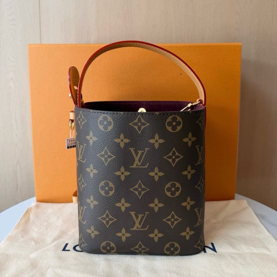 路易威登/Louis Vuitton allinbb 老花水桶包手提包斜挎包 金扣 芯片款-1