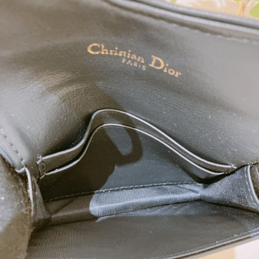 TK2125 Christian Dior 迪奧經典花紋翻蓋式卡包 Saddle Bloom Card Holder Oblique Canvas Blue-17
